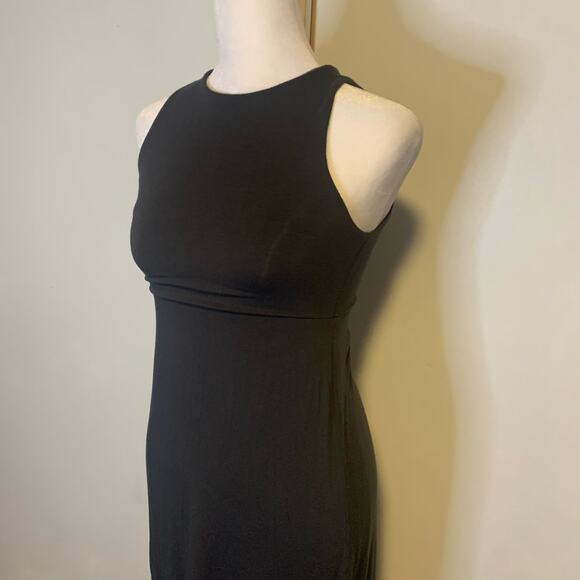 Athleta dark gray sleeveless high neck maxi dress size XXS - Picture 3 of 13
